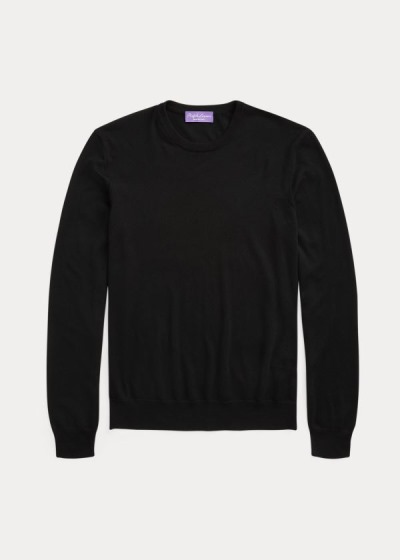 Sueter Ralph Lauren Hombre Negros - Cashmere Crewneck - AJVHU3612